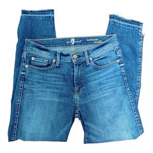 7 for all mankind Roxanne Ankle distressed jeans 27